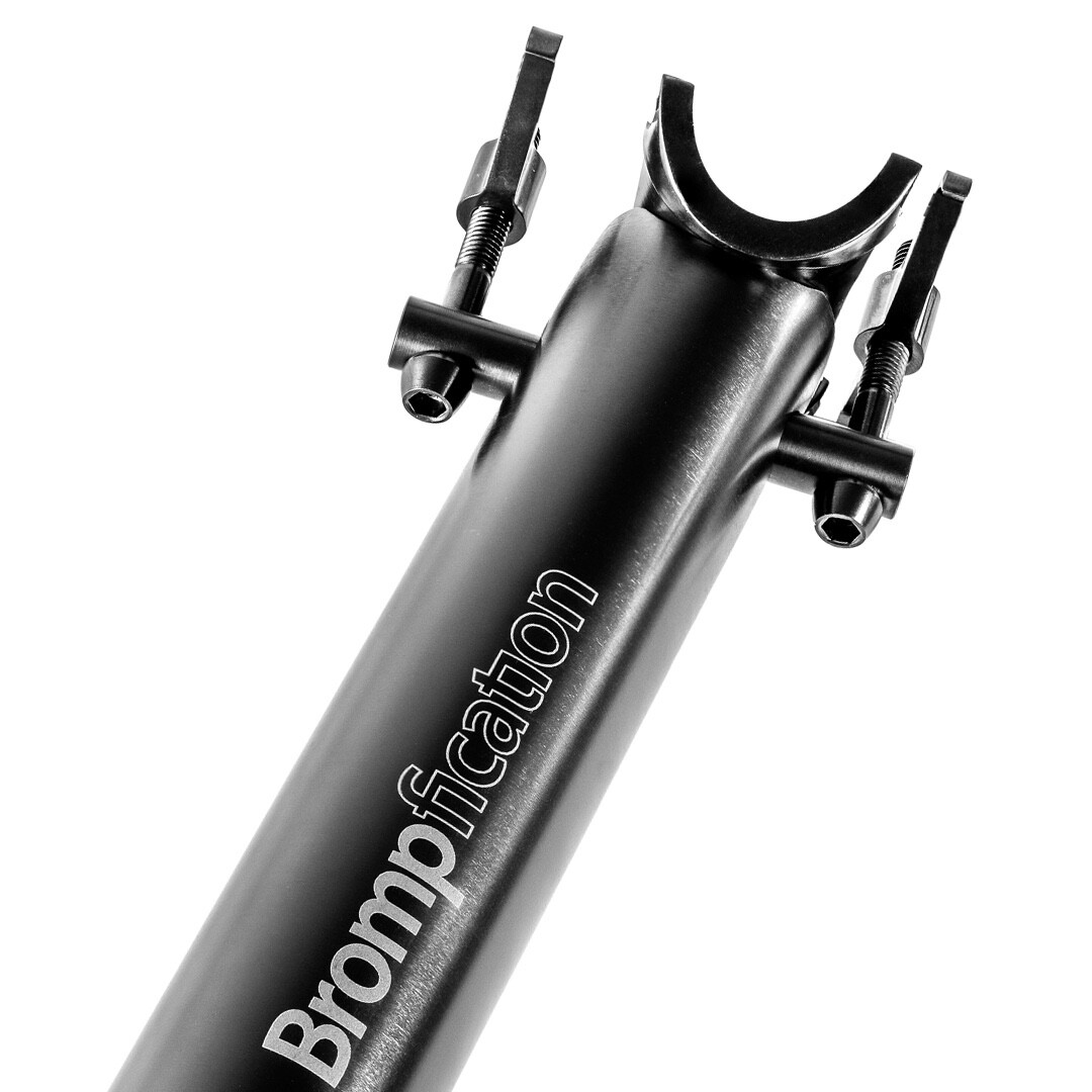 Brompfication Titanium Seatpost (Black edition) for BROMPTON (⌀ 31.8 / L 520mm)