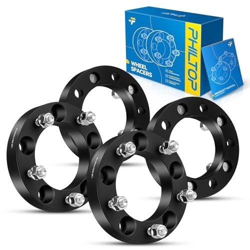 5×5.5″ Wheel Spacer, 1.25 inch Lug 5×5.5″-108mm-1/2″x20-1.25″-4pcs Black