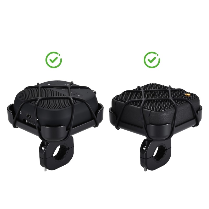 Secure Speaker Attachment For Cycling Motorcycle Handlebar 25mm to 32mm Diameter