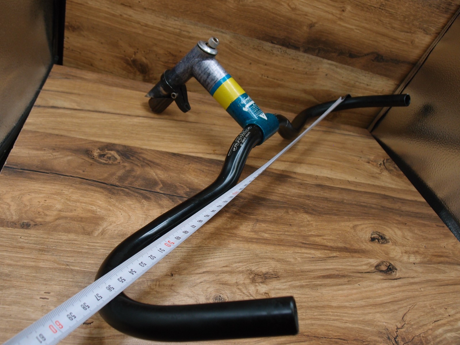 MTB bullbar handlebar Corratec + quill stem Corratec by nL steel 25.4 mm