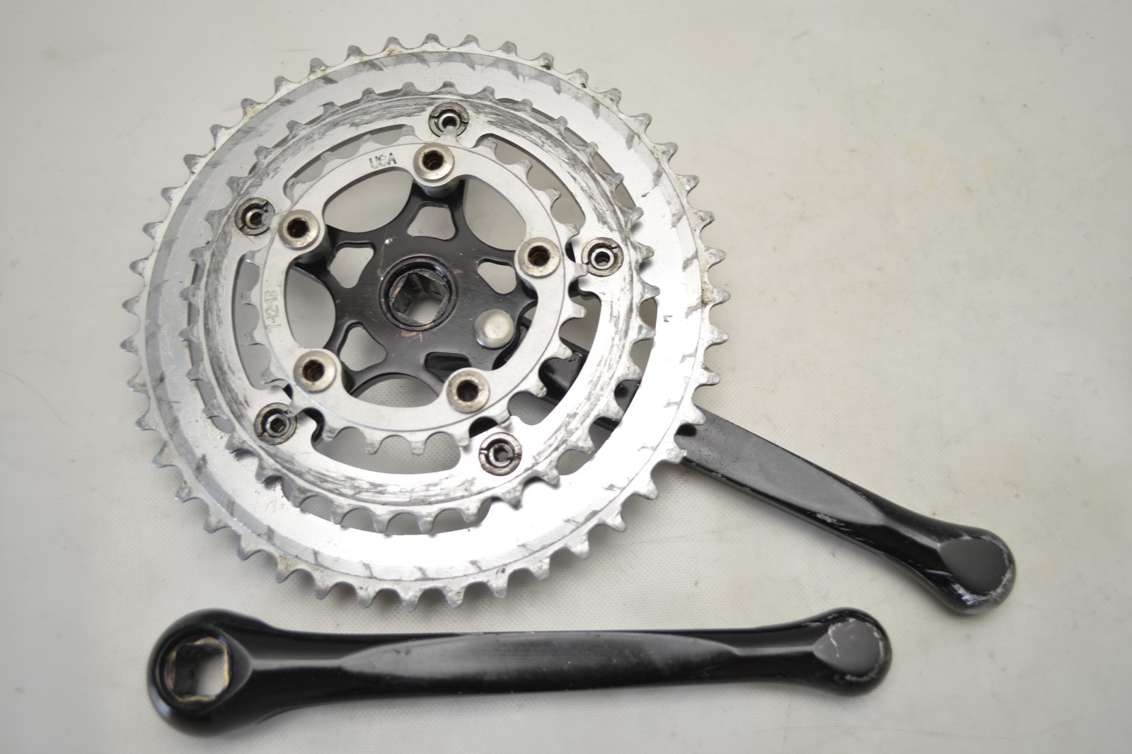TOPLINE GRAFTON BICYCLE 177.5 MM 44/34/24 TOOTH SQUARE TAPER CRANKSET