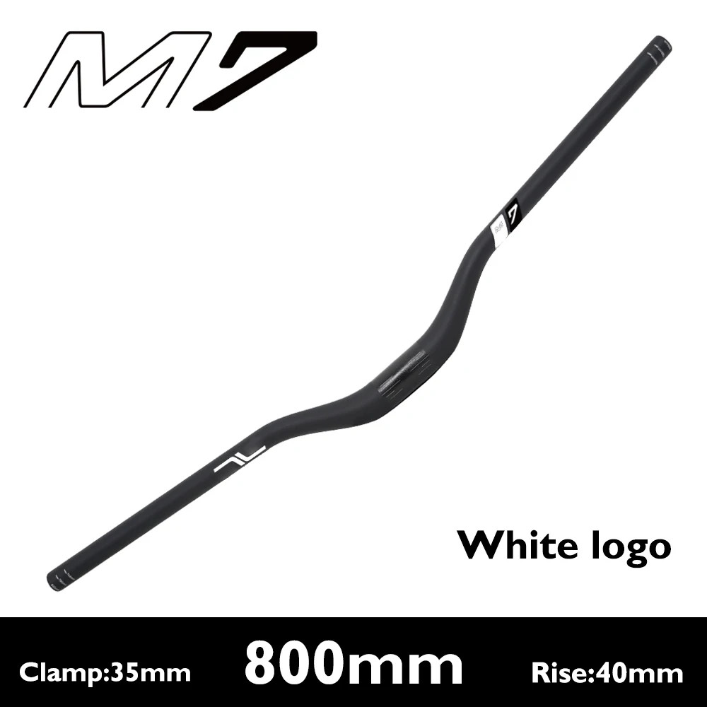 35mm Clamp Carbon Fiber MTB Riser Bar 10mm 25mm 40mm Rise External Cable Routing