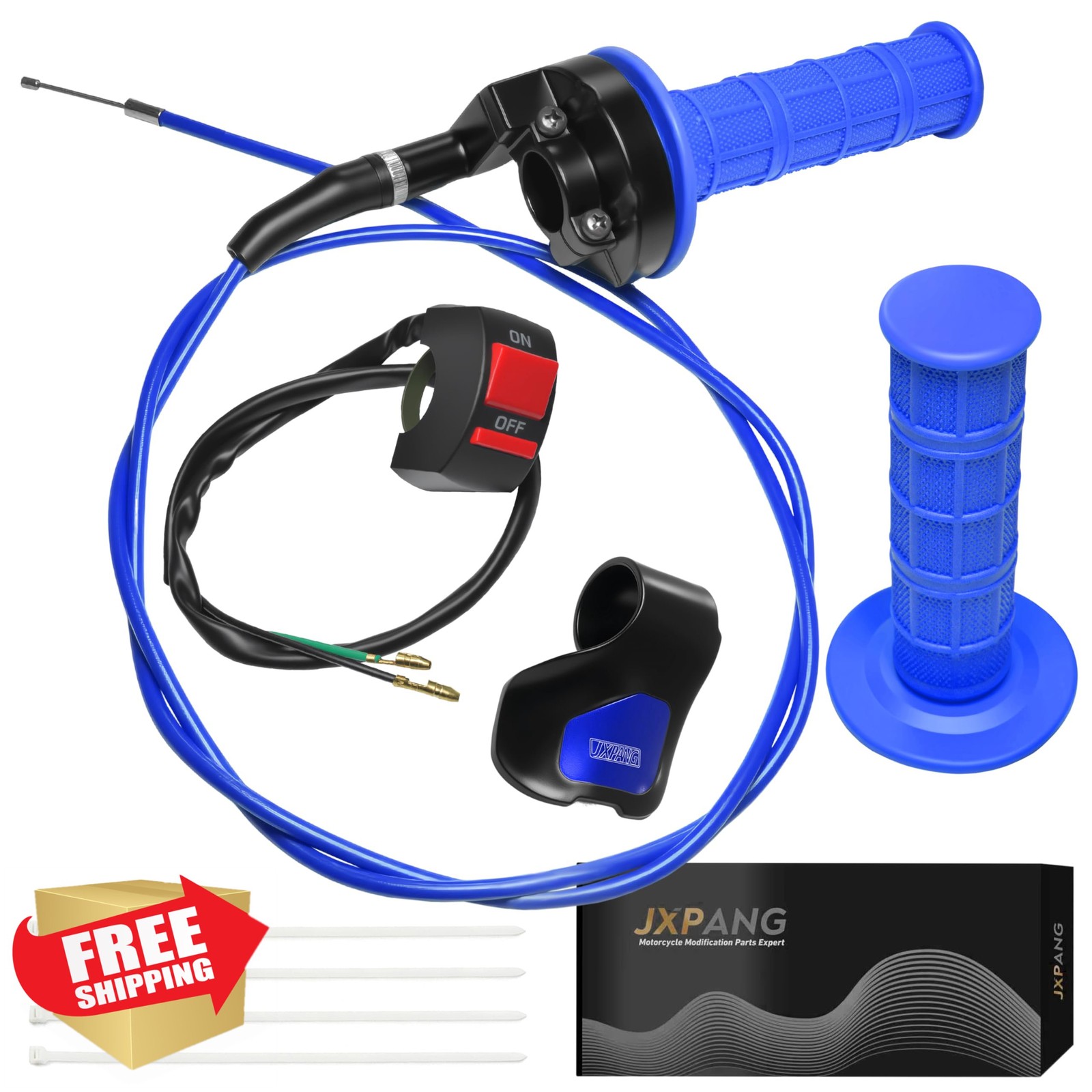 JXPANG Mini Bike Throttle Cable Kit Blue