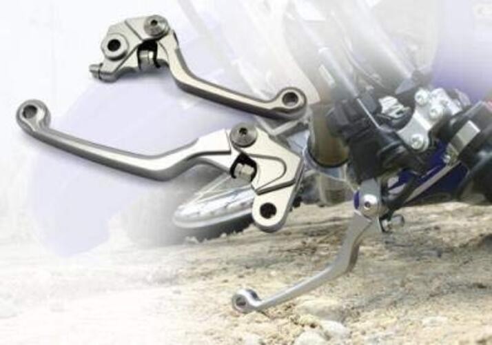 CNC Aluminum Dirt Bike Pivot Brake Clutch Levers Compatible with CRF125F Red