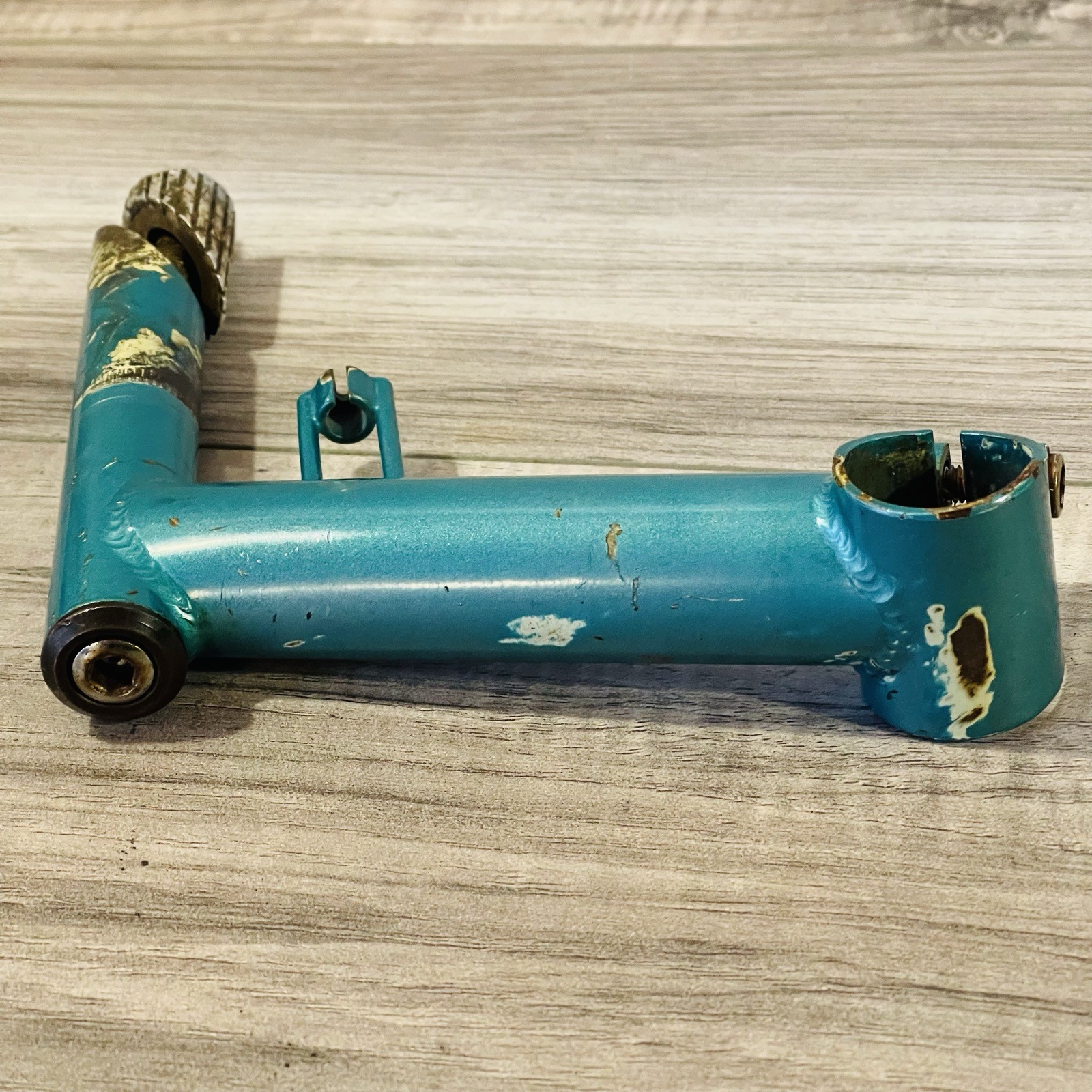 1989 Ritchey Force Quill MTB Stem 125 15 Degree 25.4 Cable Guide Hanger Teal