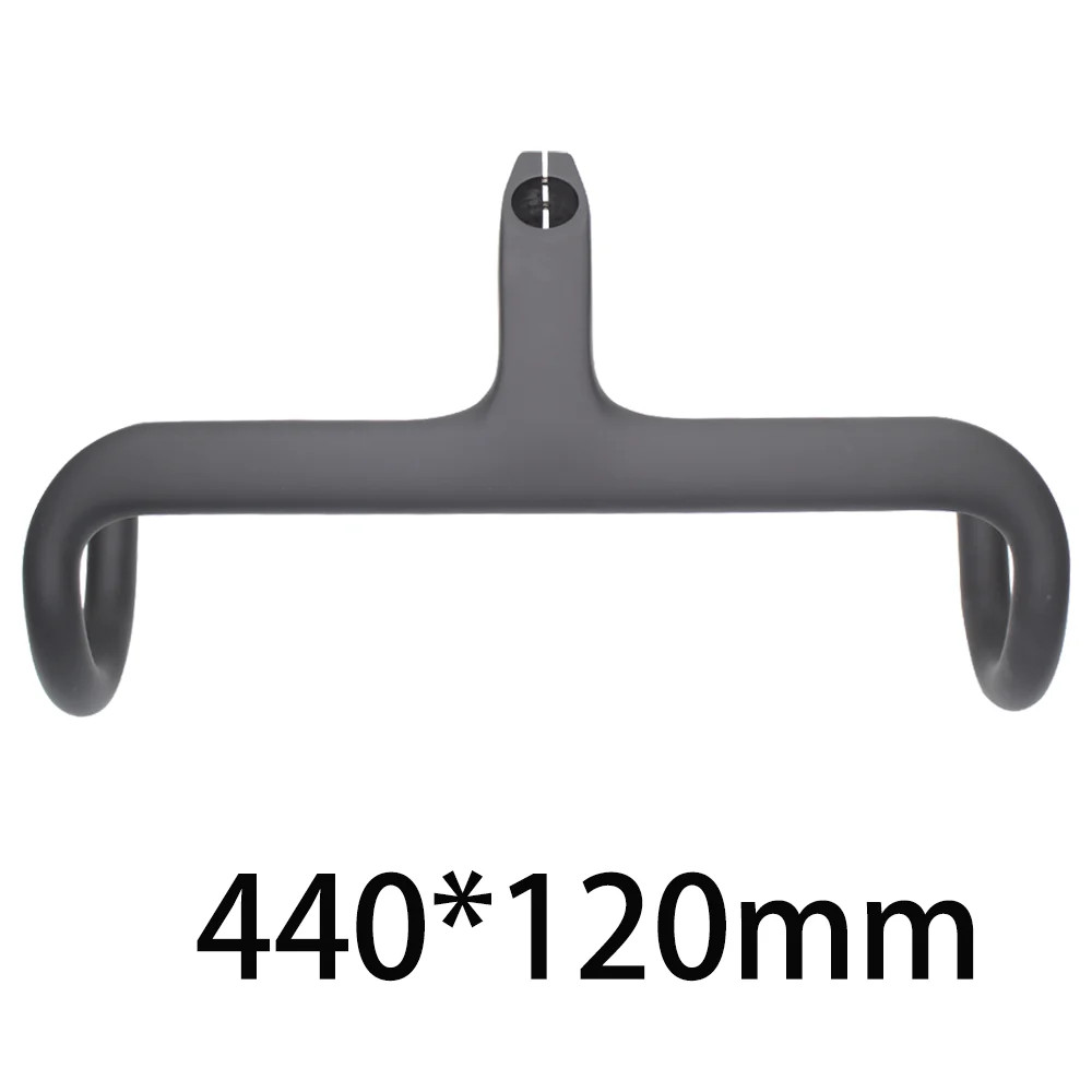 -17° Carbon Road Bike Integrated Drop Bar Supports Internal Cable Routing
