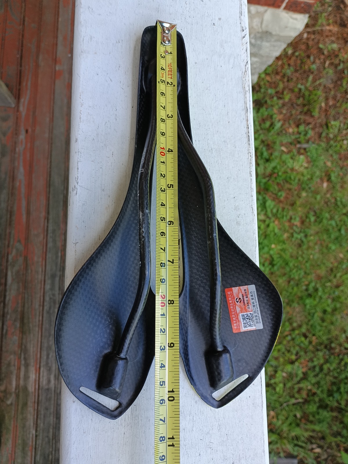 TOSEEK Full Carbon Fiber Bicycle Saddle Hollow Racing Seat 3.77 oz Yellow/Black