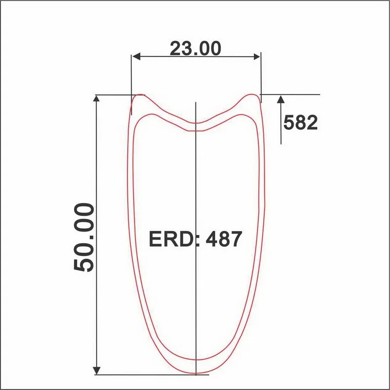 650c Disc Brake Road Bike Carbon Rims 23x50mm Clincher Tubular Bicycle Wheels