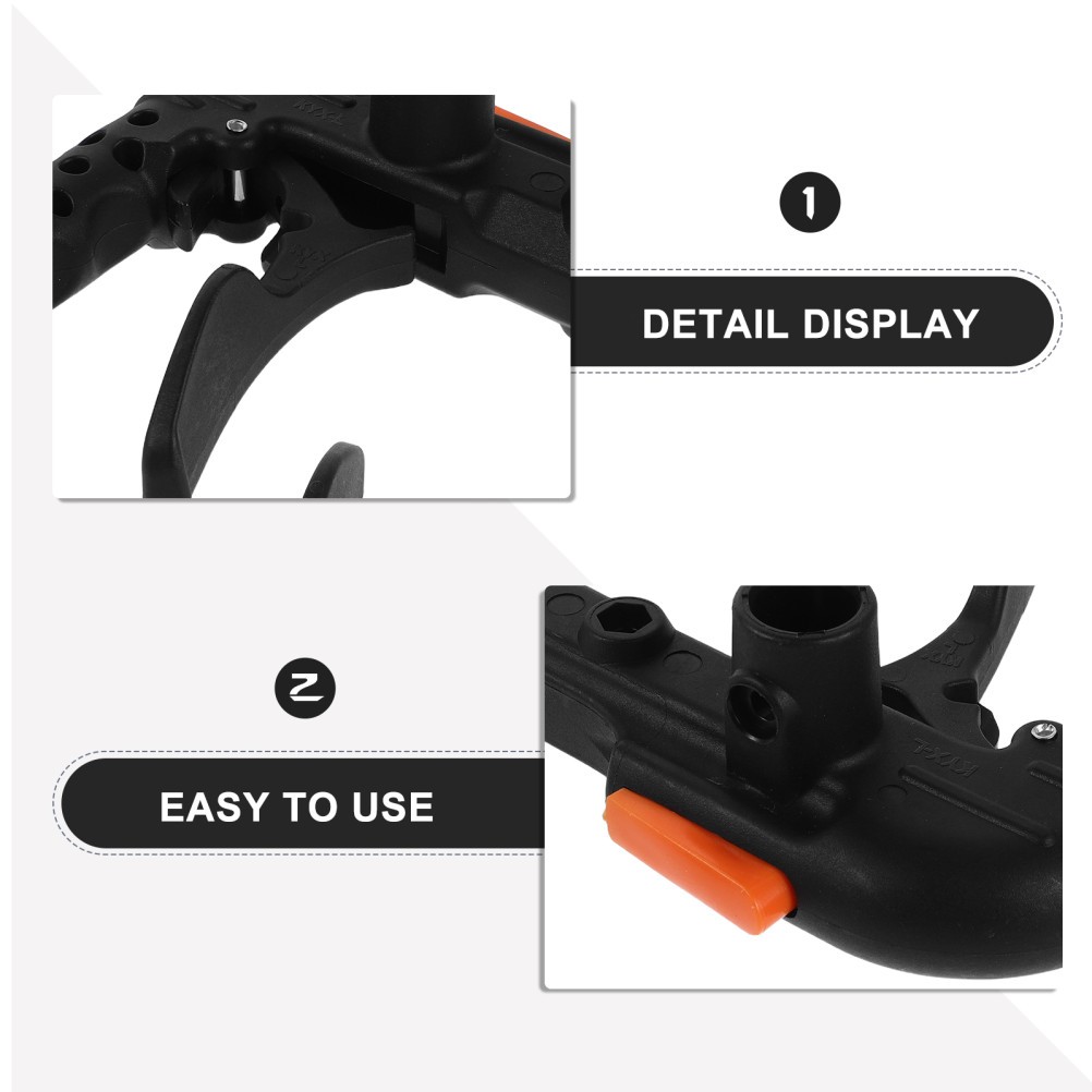 1 Pair Wheelchair Brake Handle Kit Black Reusable Plastic Metal Ergonomic Design