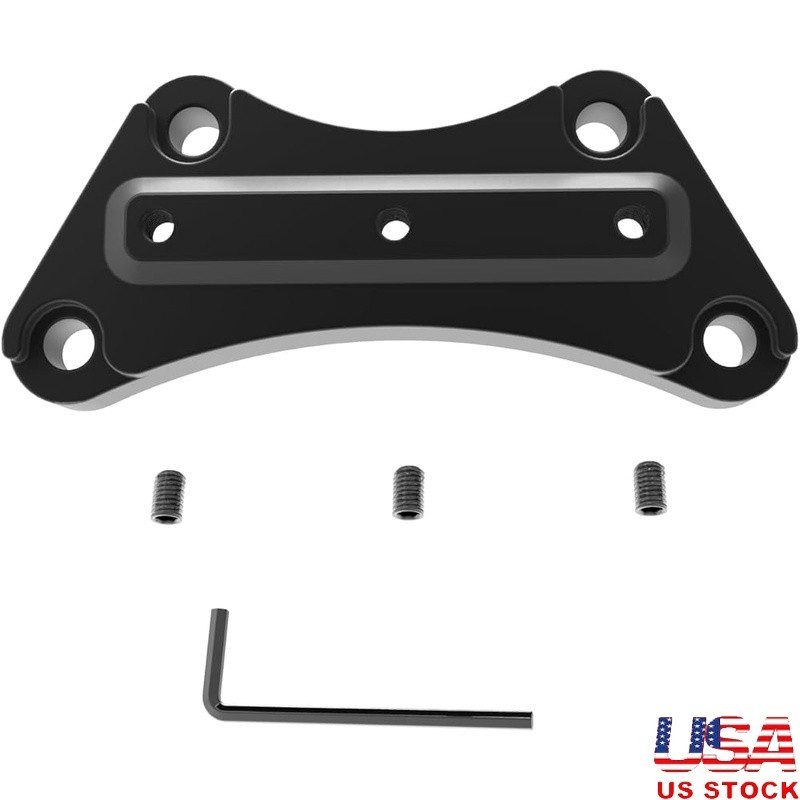 CNC T6 Aluminum Alloy Handlebar Mount Clamp Harley Touring Models 1997 & Up New