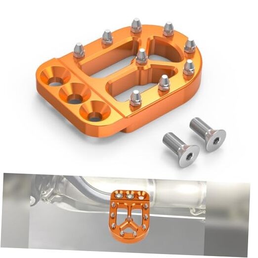 Orange Rear Foot Brake Lever Peg Pad Extension Enlarge Compatible with KTM