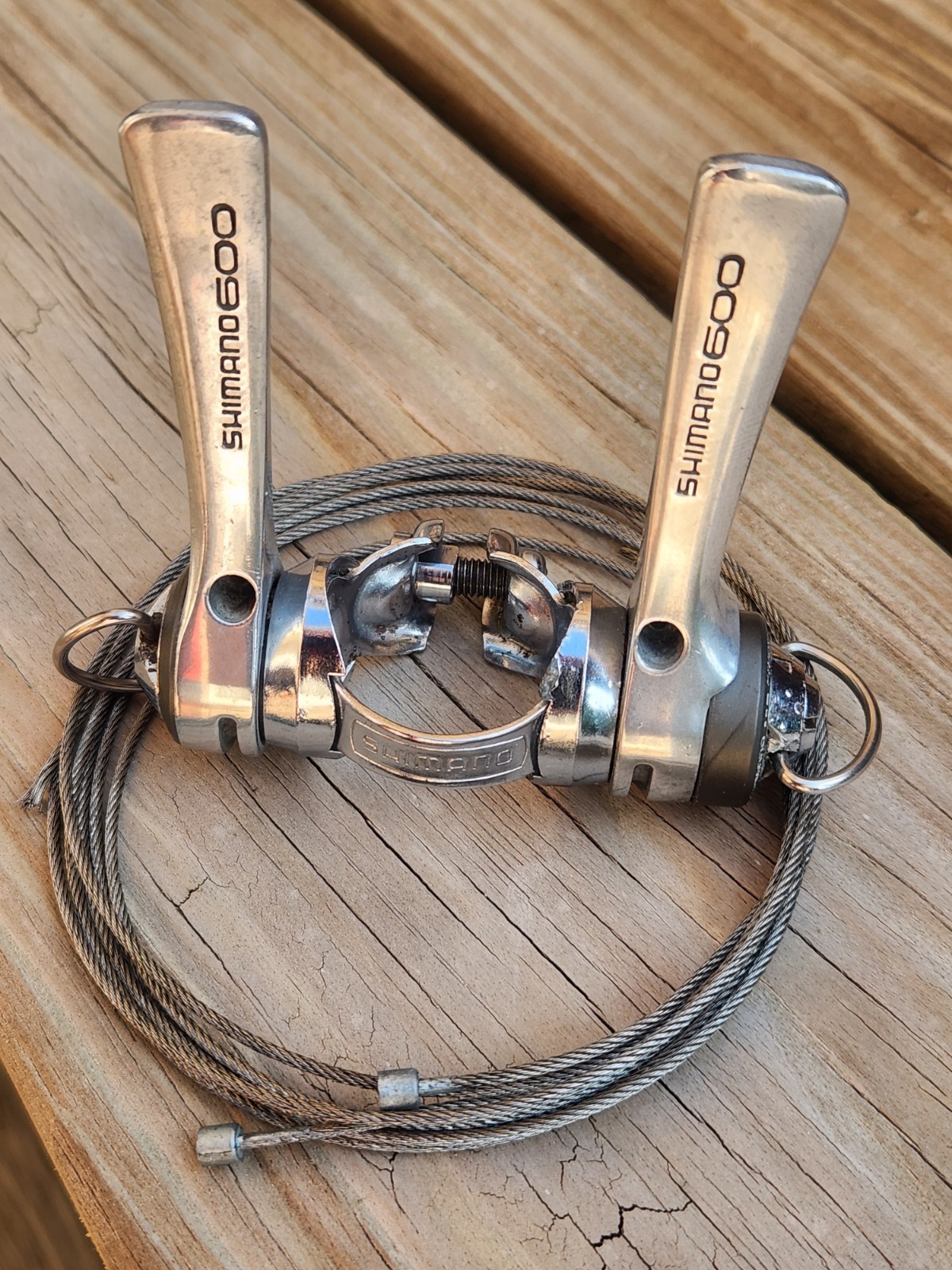 Vintage Shimano 600 SL-6208 Downtube Shifter Set 6 Speed SIS Friction Road 6s
