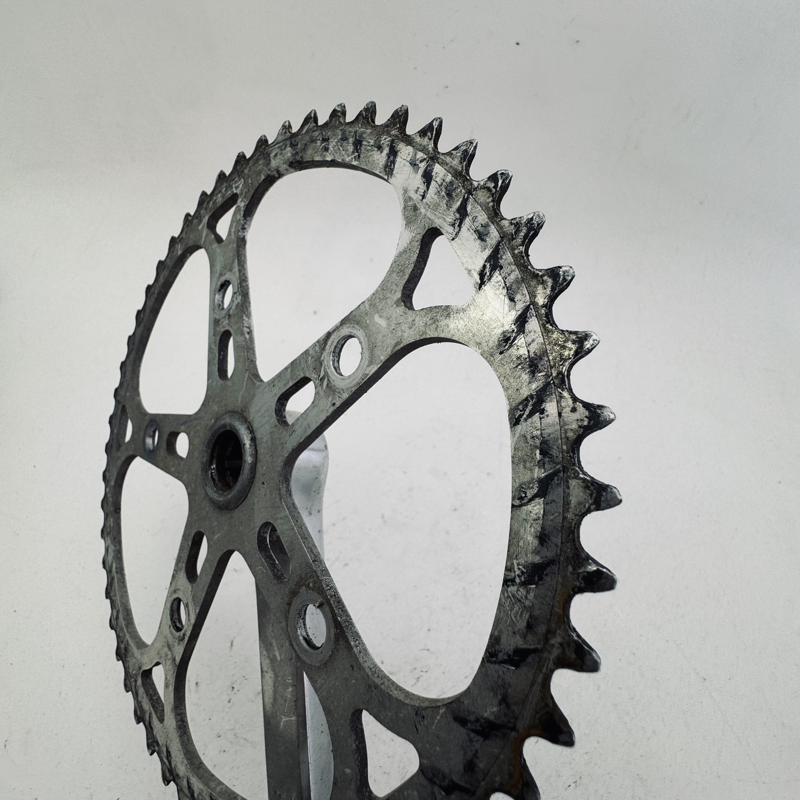 Vintage Fuji F-12 Single Crank 171mm Sugino 52T Japan Road Bike Silver Part A78