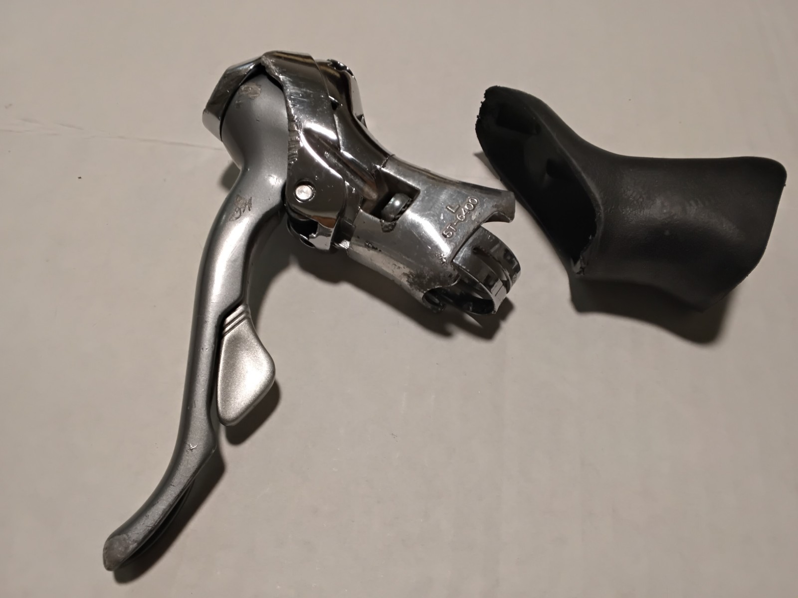 Works Vintage Shimano 600 STI ST-6400 Left Shifter Brake Lever SEE DESCRIPTION