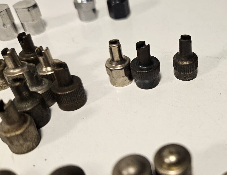 Bicycle Tube Valve Caps Plastic & Metal Miscellaneous