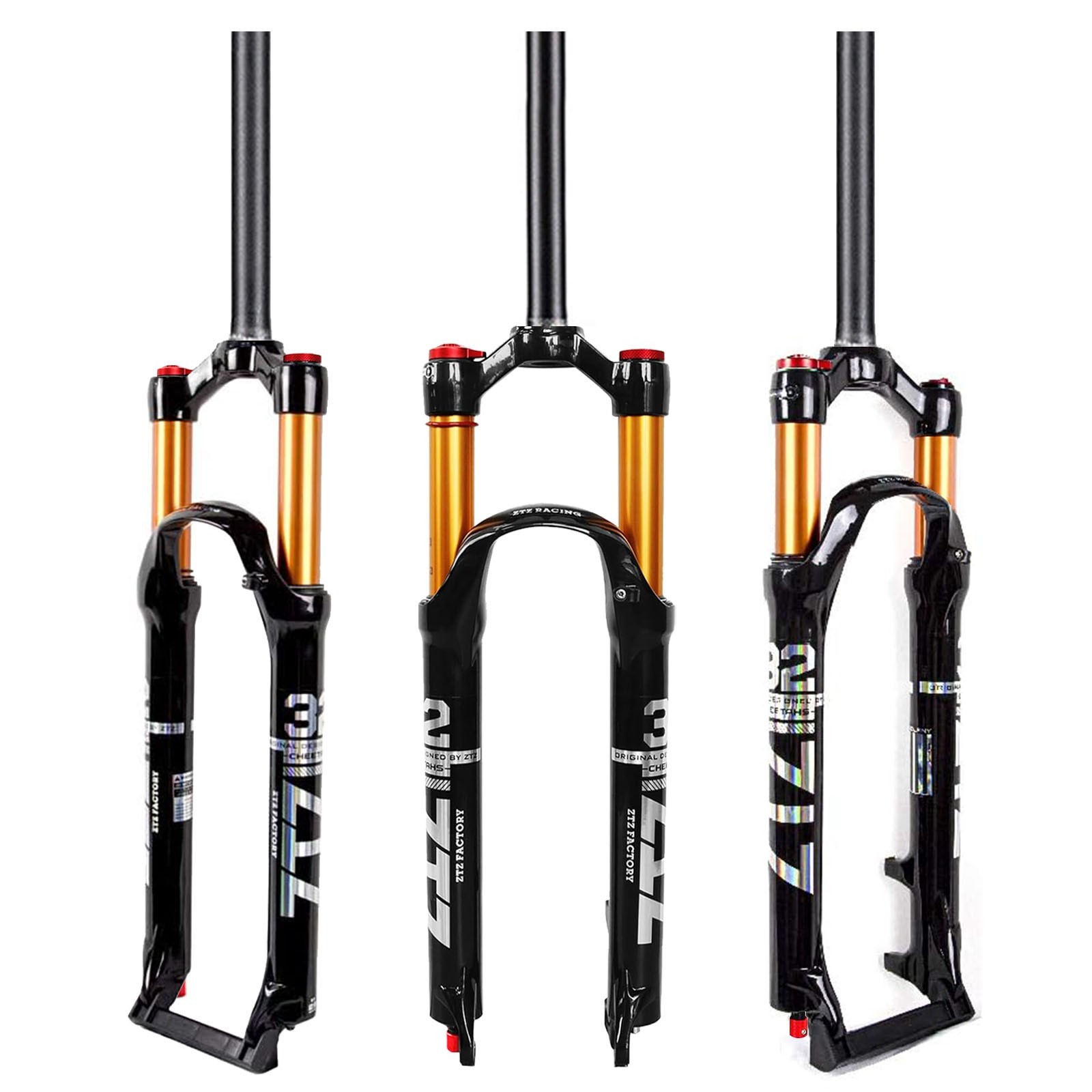 ZTZ 26/27.5/29 inch MTB Air Suspension Fork QR 9mm*100mm for XC/AM Mountain Bike
