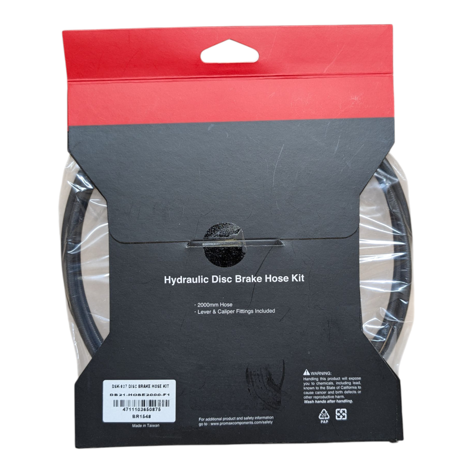 Promax Hydraulic Disc Brake 2000mm Hose Kit w/ Lever & Caliper Fittings – BR1548