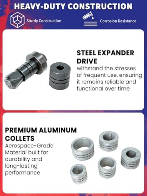 Exhaust Pipe Expander 28mm Exhaust Expander Stretcher Kit 1-5/8 to 4-1/4