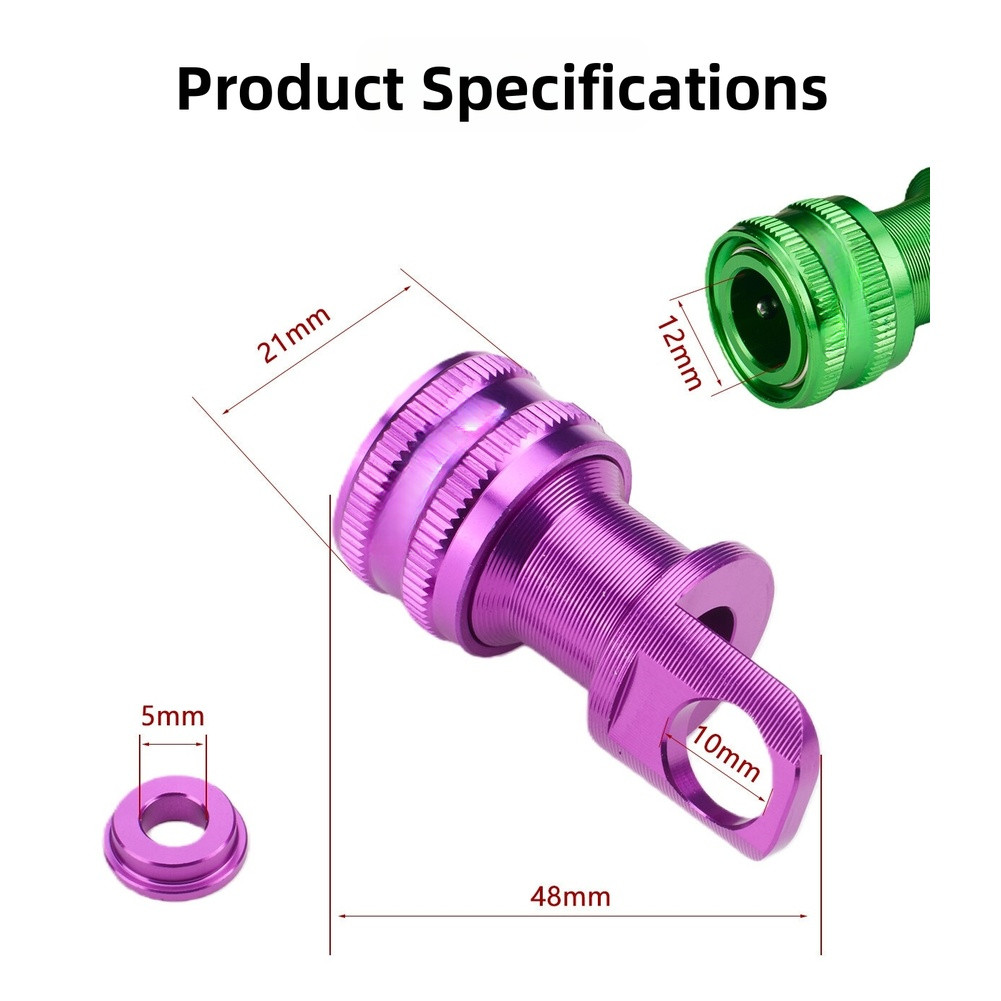 Foldable Bike Foot Buckle CNC Aluminum Alloy Pedal Clamp Rust Resistant