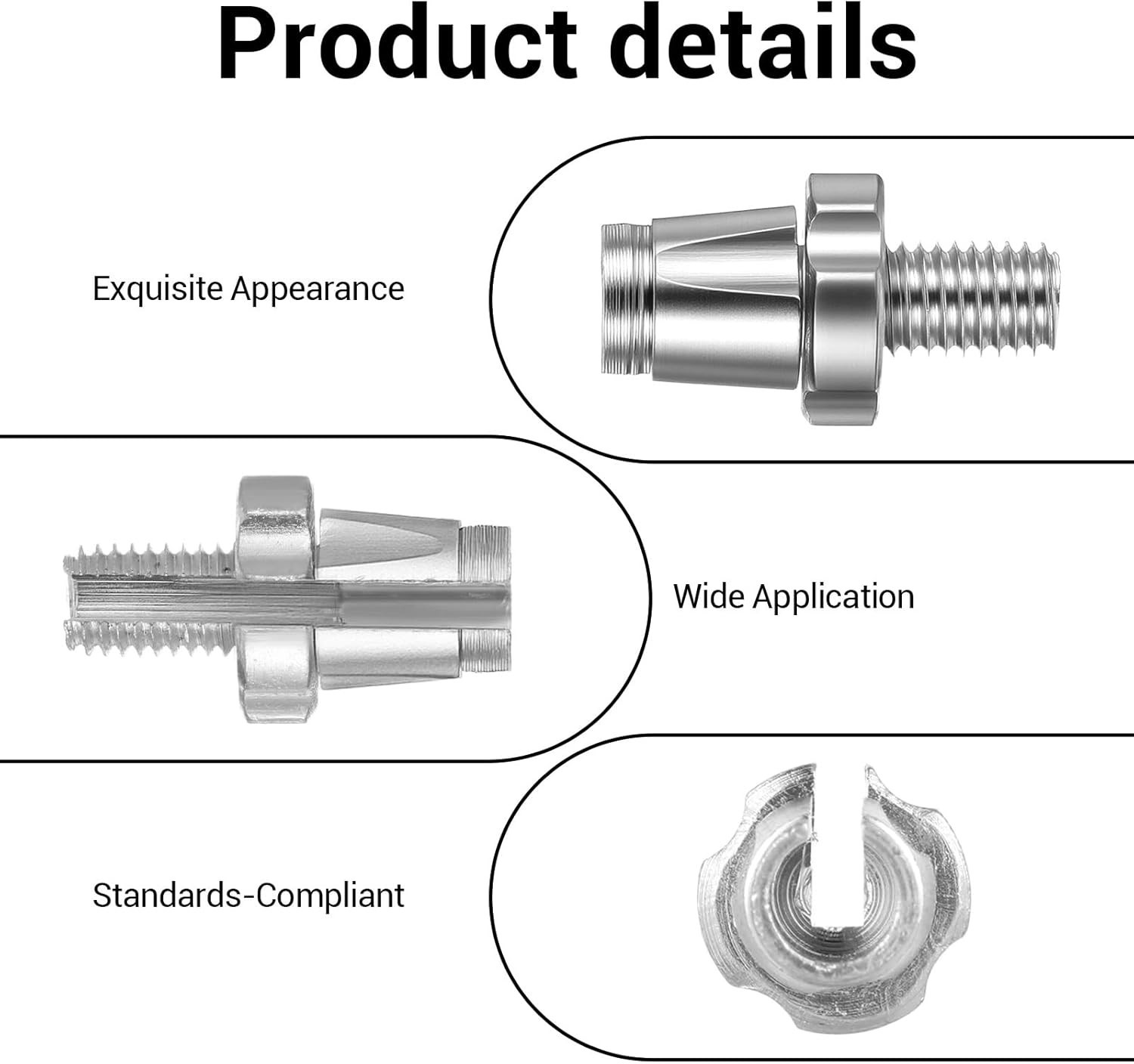 M7 Bike Brake Cable Handle Lever Adjusting Screws, 4 Pack 7mm Bike Brake Adjuste