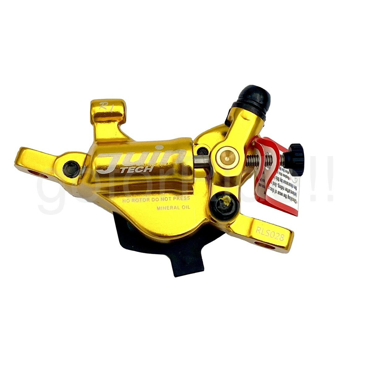 JUIN R1 Cable Hybrid Hydraulic Road/CX Bike Disc Brake set + 160mm rotor Gold