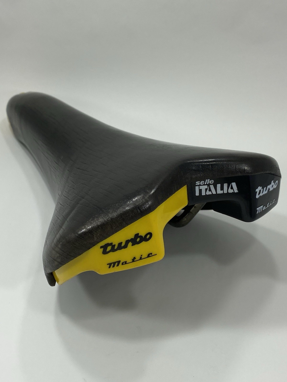 Vintage Selle Italia Turbo Matic Saddle Yellow Turbomatic Seat 1990s Pat Pend OG