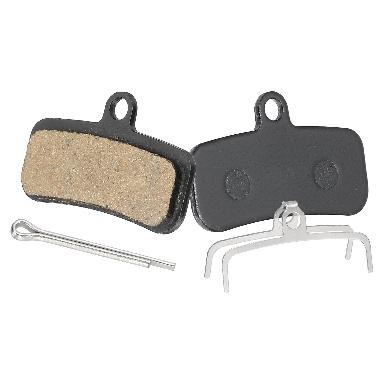 Disc Brake Pad 1.56″ x 0.65″ Bike Brake Pad with Spring and Pin, Black