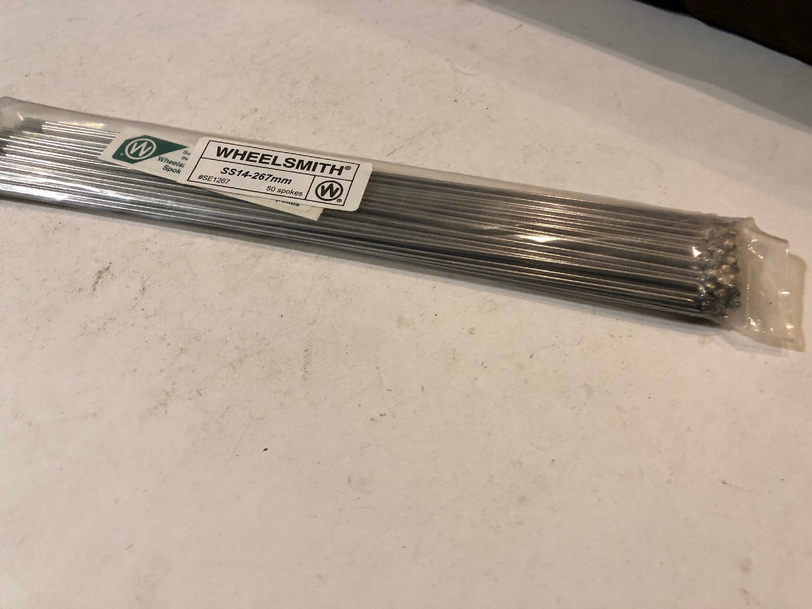 Wheelsmith SS-14-267mm Spokes Silver Bag of 50