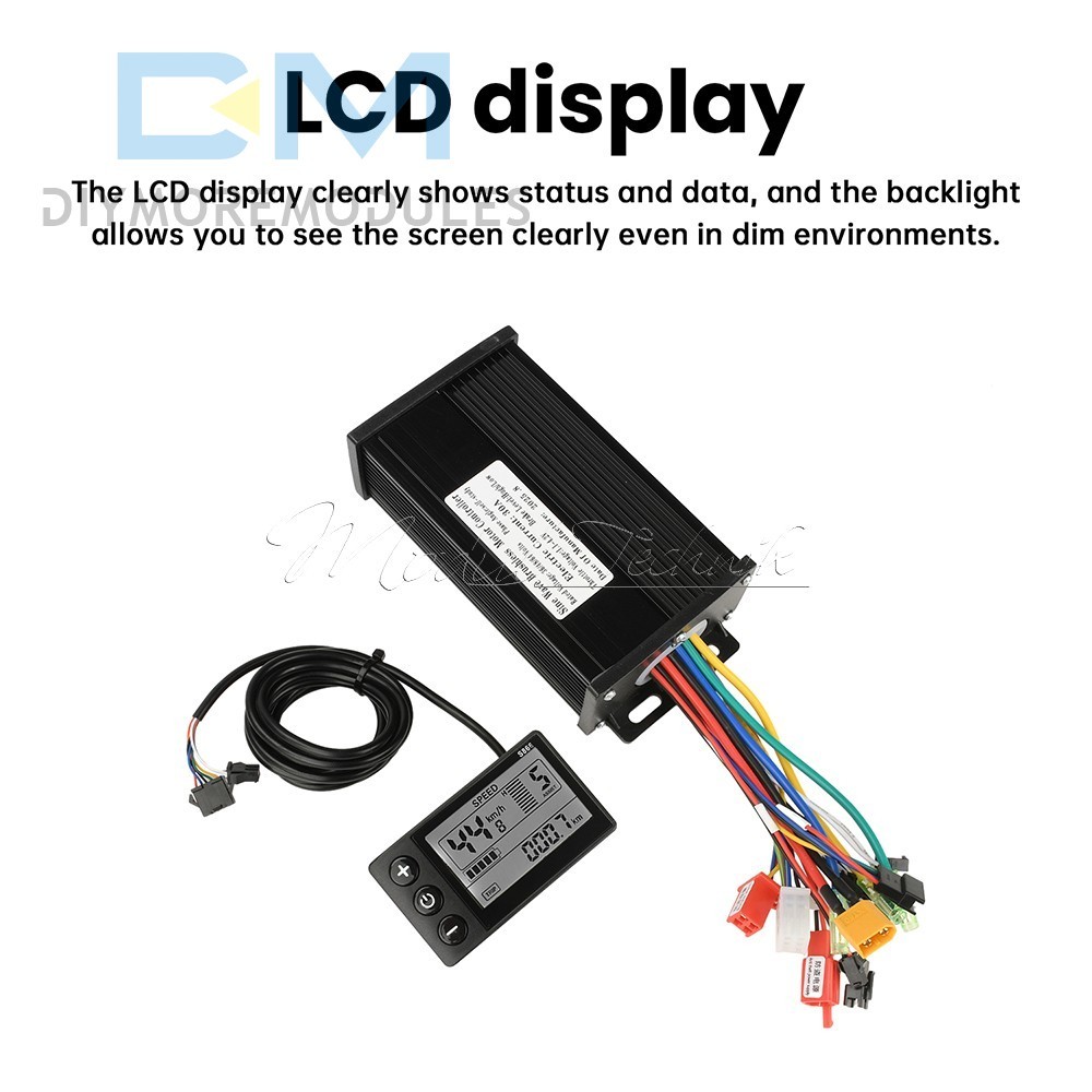 36V48V64V 30A Sine Wave Brushless Motor Controller 750-1500W Driver S866 LCD