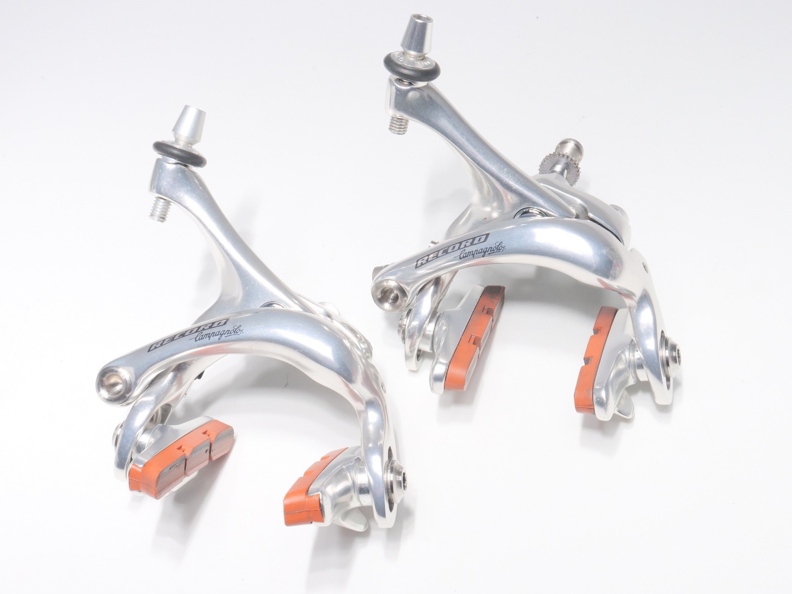 Campagnolo Record Rim Brake Calipers Front+Rear Pair Silver Dual Pivot Road