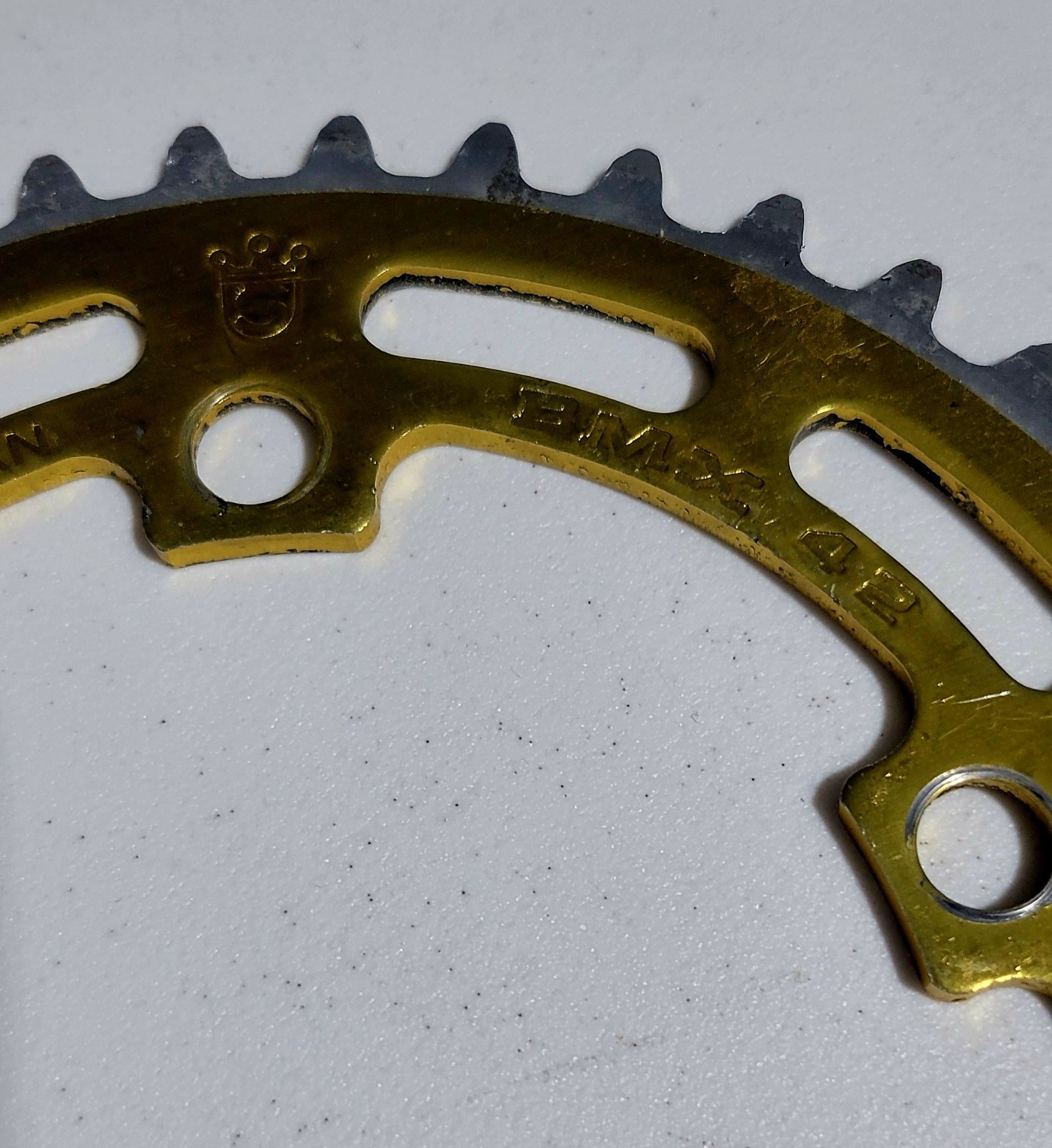 Sugino Crown BMX 42T Gold Chainring Sprocket