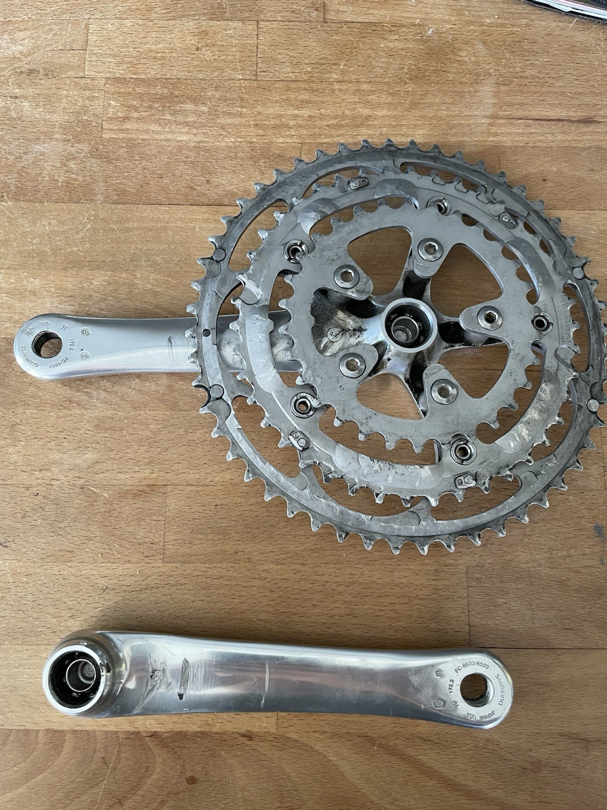 Shimano Ultegra FC-6503 6500 Road Bike Crankset Triple 172.5mm 52/42/30