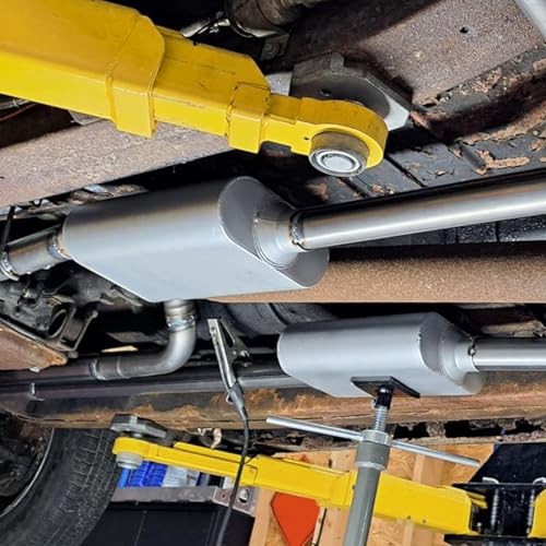 2.5″ Offset inlet/Center Outlet Universal Exhaust 2.5″ Offset In/ Center Out
