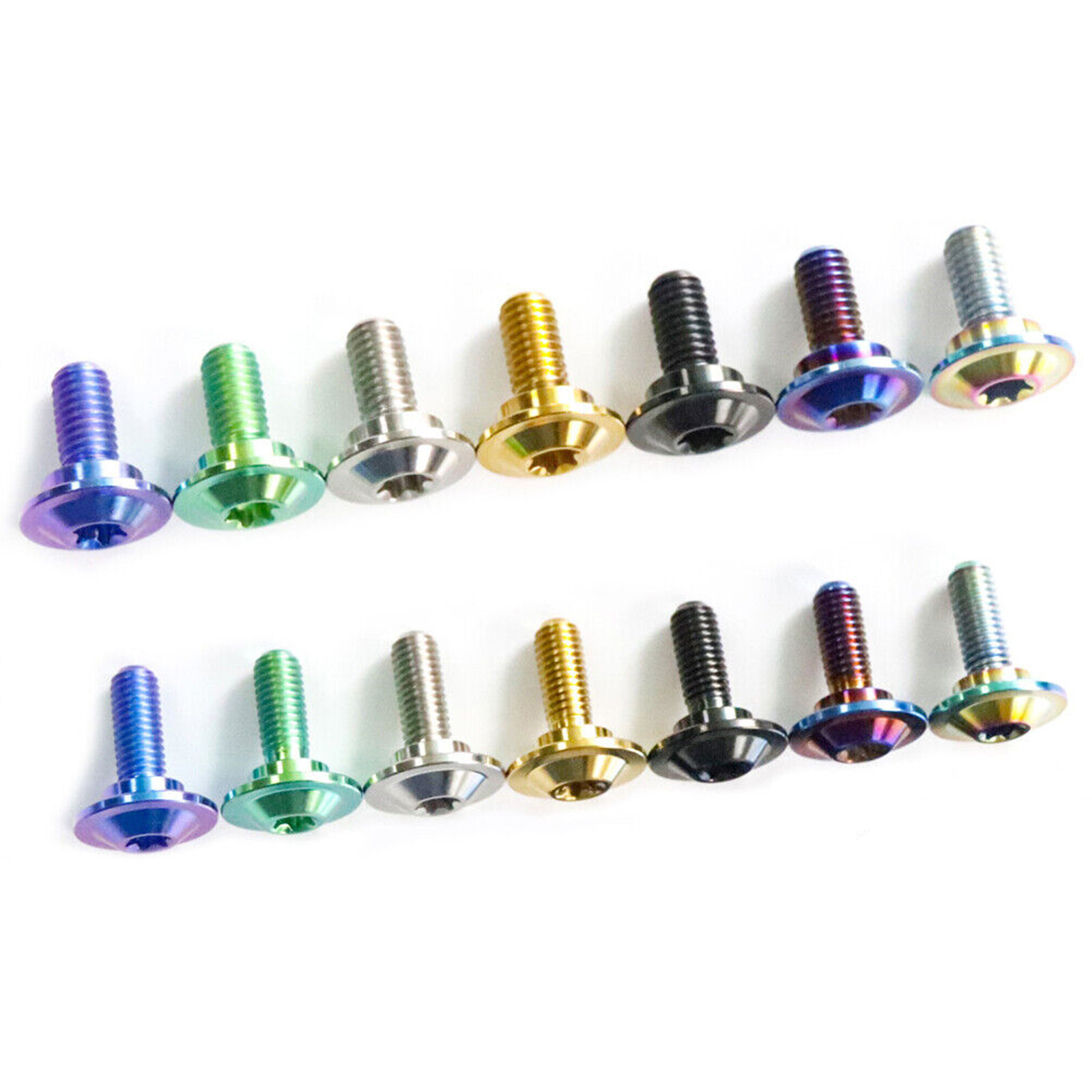 Titanium Steps Screws M5×14mm M6×15mm Internal Torx Flying saucer head Bolts