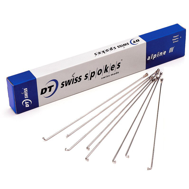 DT Alpine III Spokes — 294mm / Silver / J Bend / 2.0-1.8-2.3mm [8pc] —AUS STOCK—