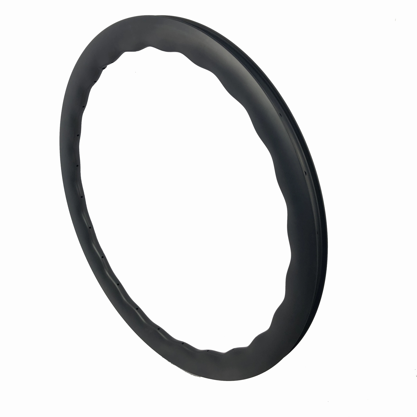 Carbon Wheel Rim 28mm Width 50mm Deep Asymmetric Clincher Tubeless 24 Holes