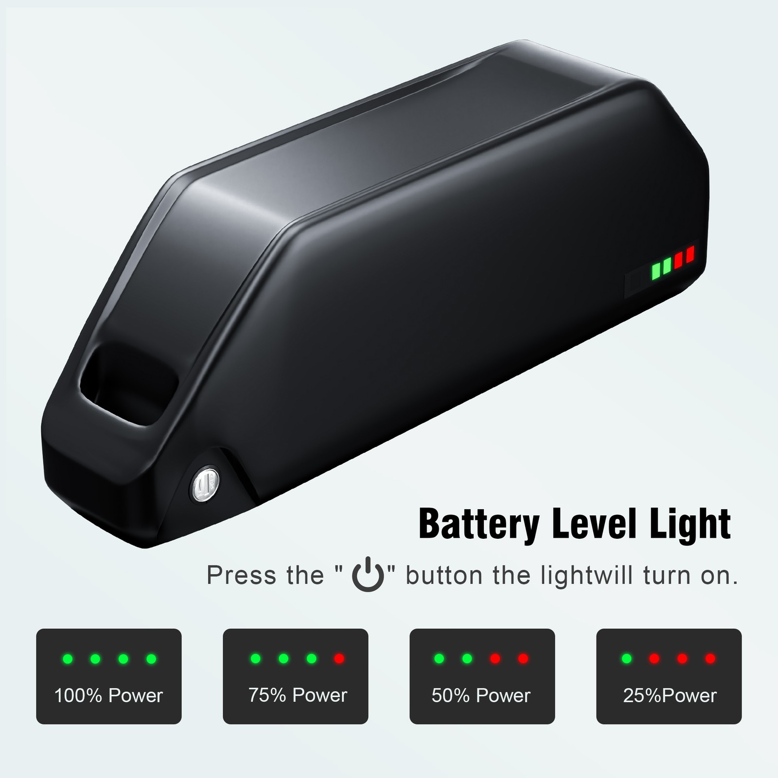52V 20Ah Hailong Downtube Lithium Battery 50A BMS for 100W- 2600W Motor