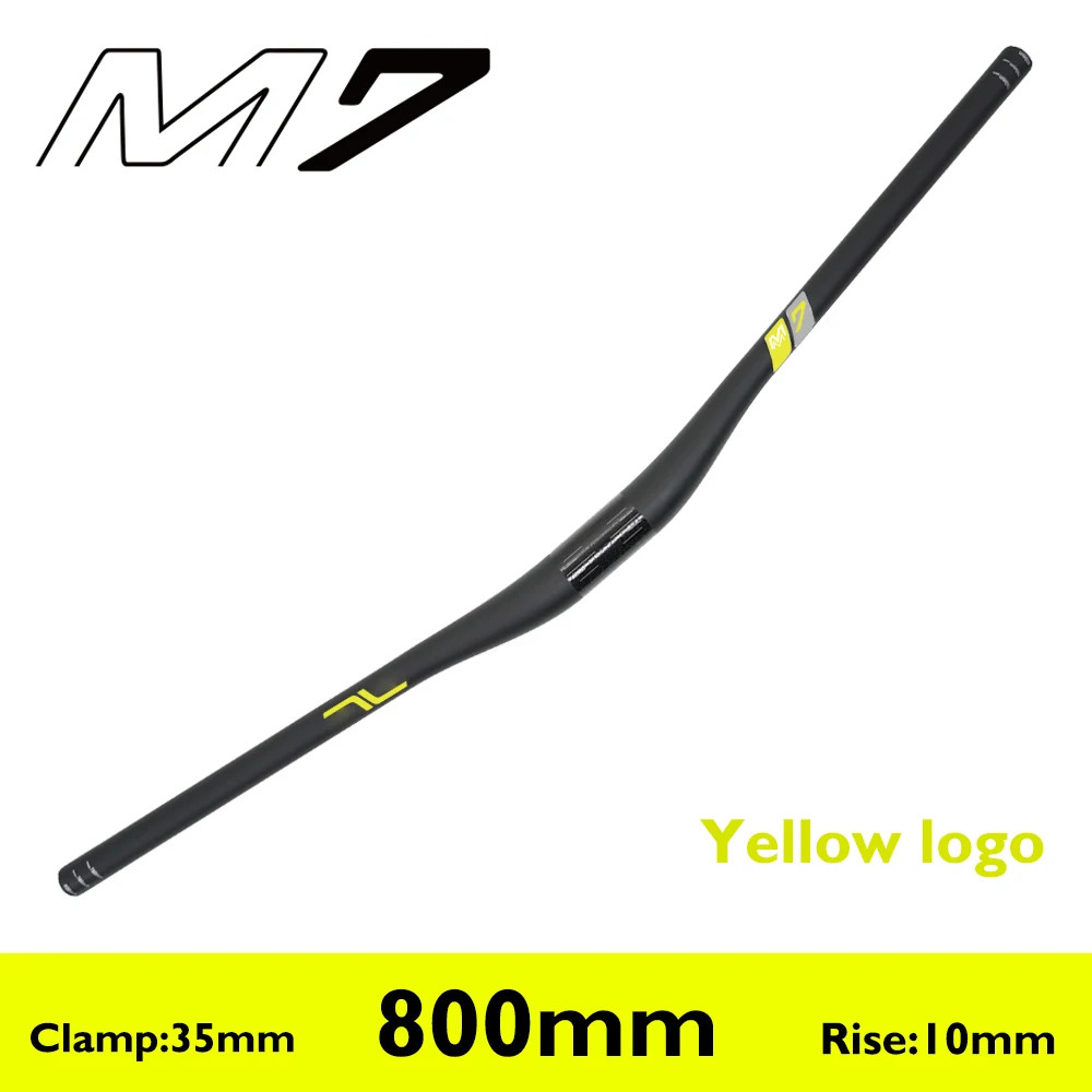 35mm Clamp Carbon Fiber MTB Riser Bar 10mm 25mm 40mm Rise External Cable Routing