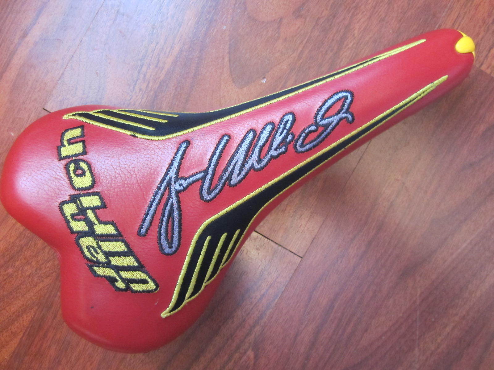 SELLE ITALIA TURBO MATIC 3 MANGANESE RAIL JAN ULLRICH SIGNATURE SADDLE RED YELLO