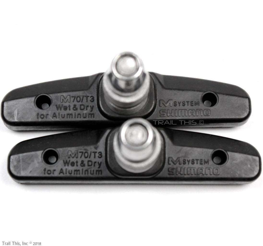 Genuine Shimano M70T3 Linear Pull V-Type Brake Shoes Rim Pads MTB Road Bike BULK
