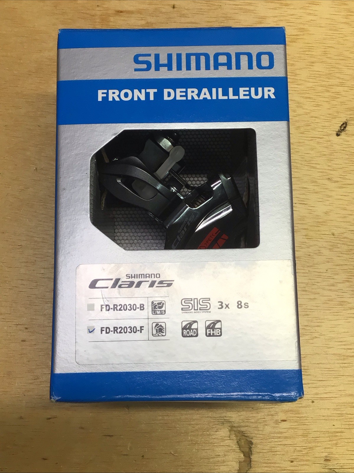Shimano Claris Front Derailleur FD-2403 Braze-on 8 Speed Triple Bottom Pull NEW