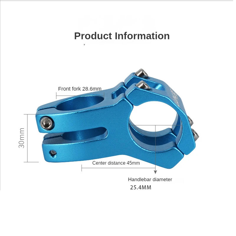 Bicycle Handlebar Stem MTB Power Short 45Mm Mountain Bike Bridge 25.4/31.8Mm Pip