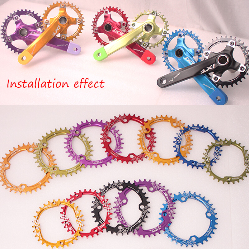 Narrow Wide Chainring 30-52T 104BCD MTB Bike Sprocket Round Oval Chainwheel CNC