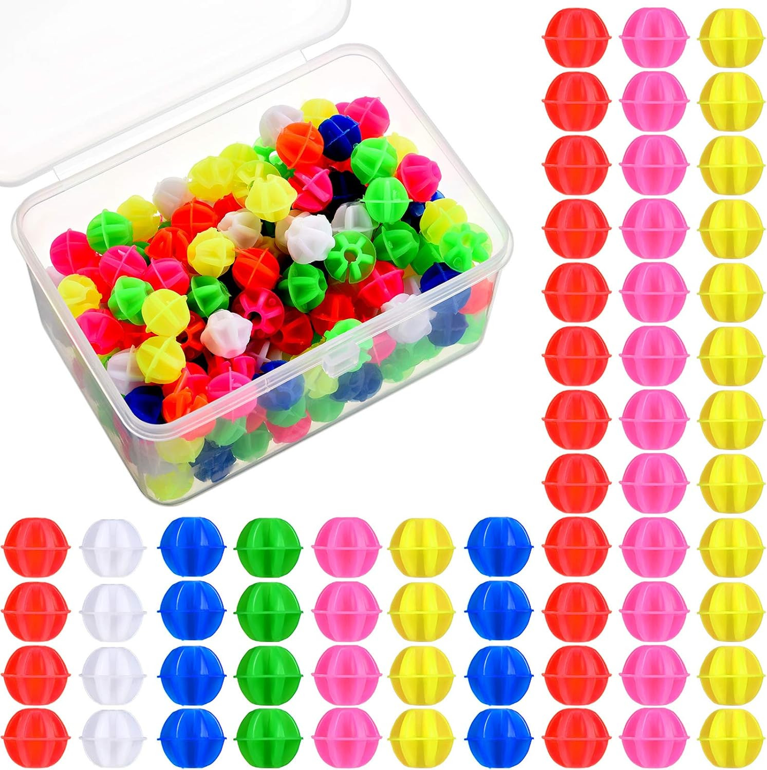 216 Pieces Bicycle Spoke Beads Bicycle Wheel Spokes Beads Assorted Color Plastic