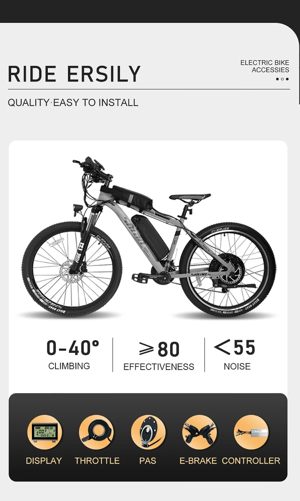 36V/48V 15A-30A Waterproof Electric Scooter Bicycle Squarewave Controller