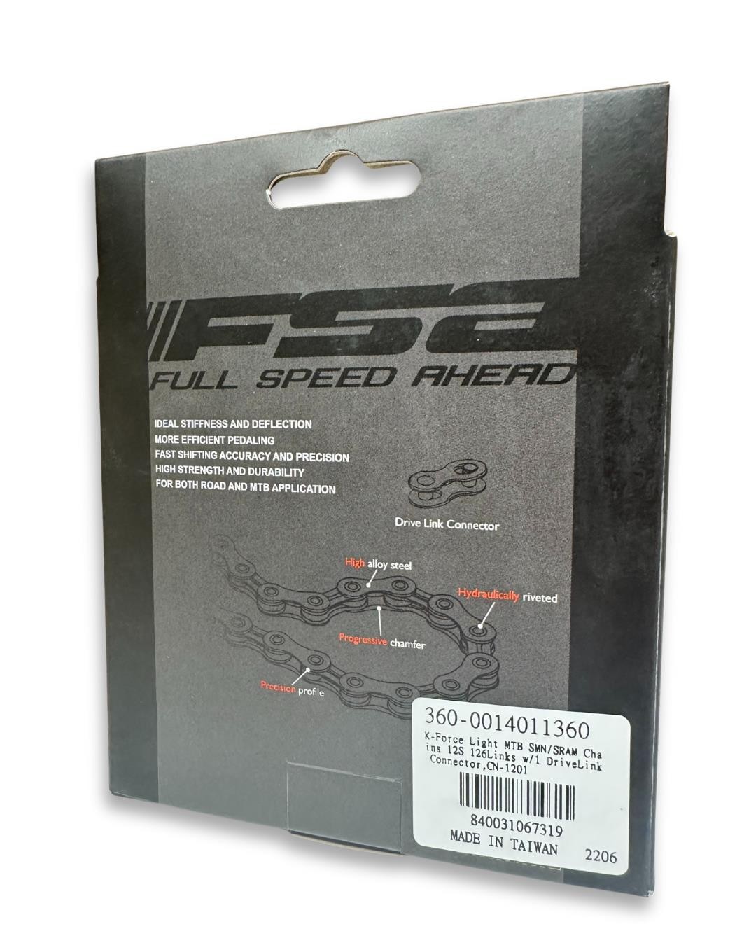 2-Pack FSA K-Force Light 12-Speed MTB Bike Chains 126L Quick Link Shimano/SRAM
