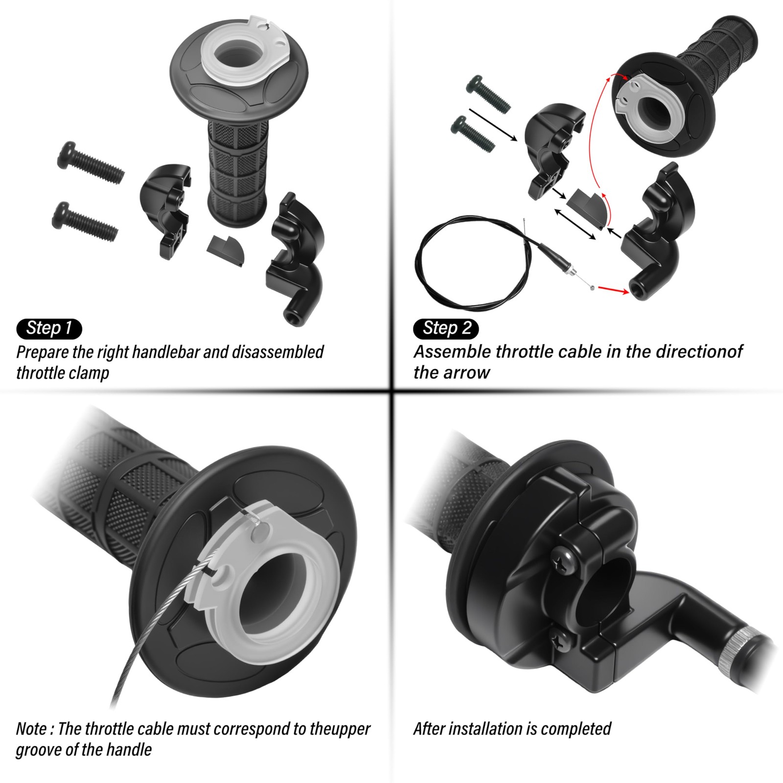 Jxpang Universal Mini Bike Throttle Assemblycable Kit Direct Replacement For