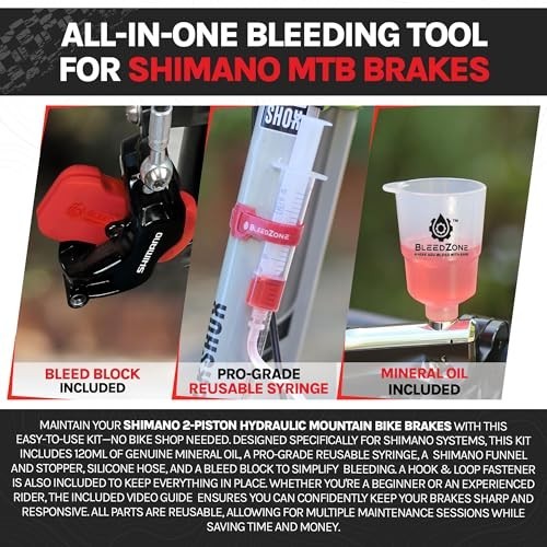 Shimano Hydraulic Disc Brake Bleed Kit with Mineral Oil for Bikes