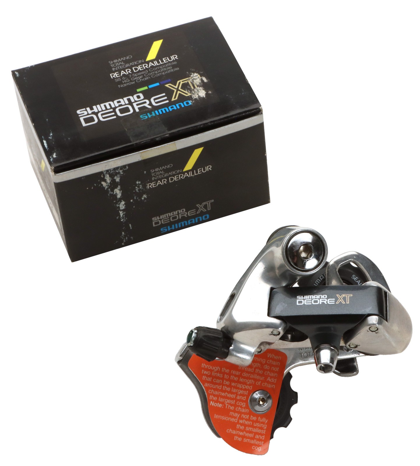 Shimano Deore XT RD-M735 Rear Derailleur 7/6s Short Cage SIS NOS NEW