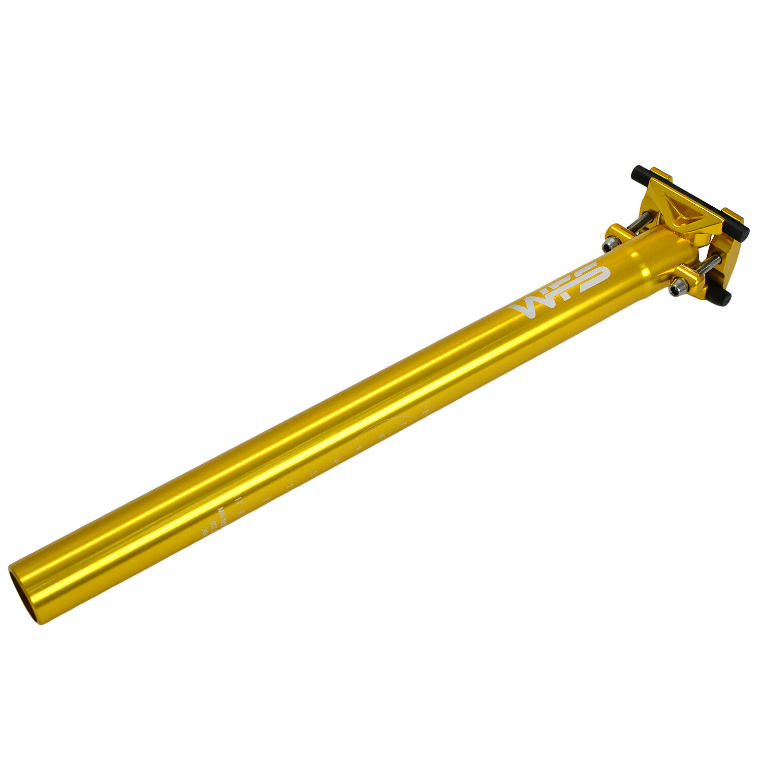 WFS Lightweight Alloy One Piece Seatpost, 27.2 X 350mm, Gold